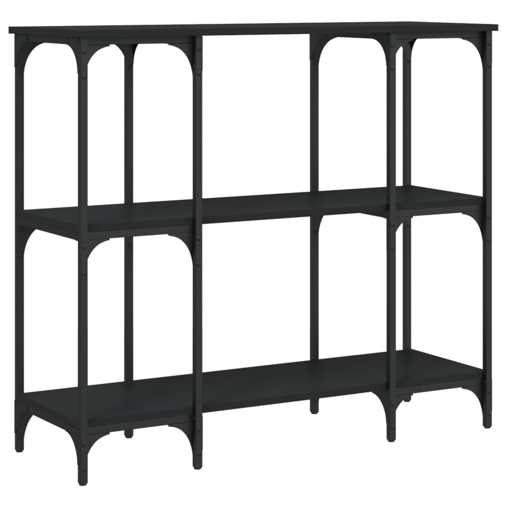 Mesa consola - mesa de entrada 102x35x90 cm derivados de madeira preto