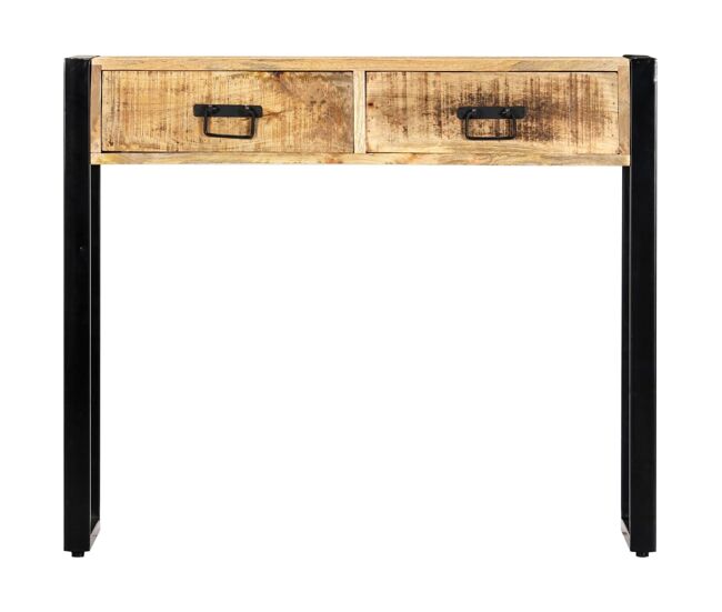 Mesa consola - mesa de entrada 90x30x75 cm madeira de mangueira maciça