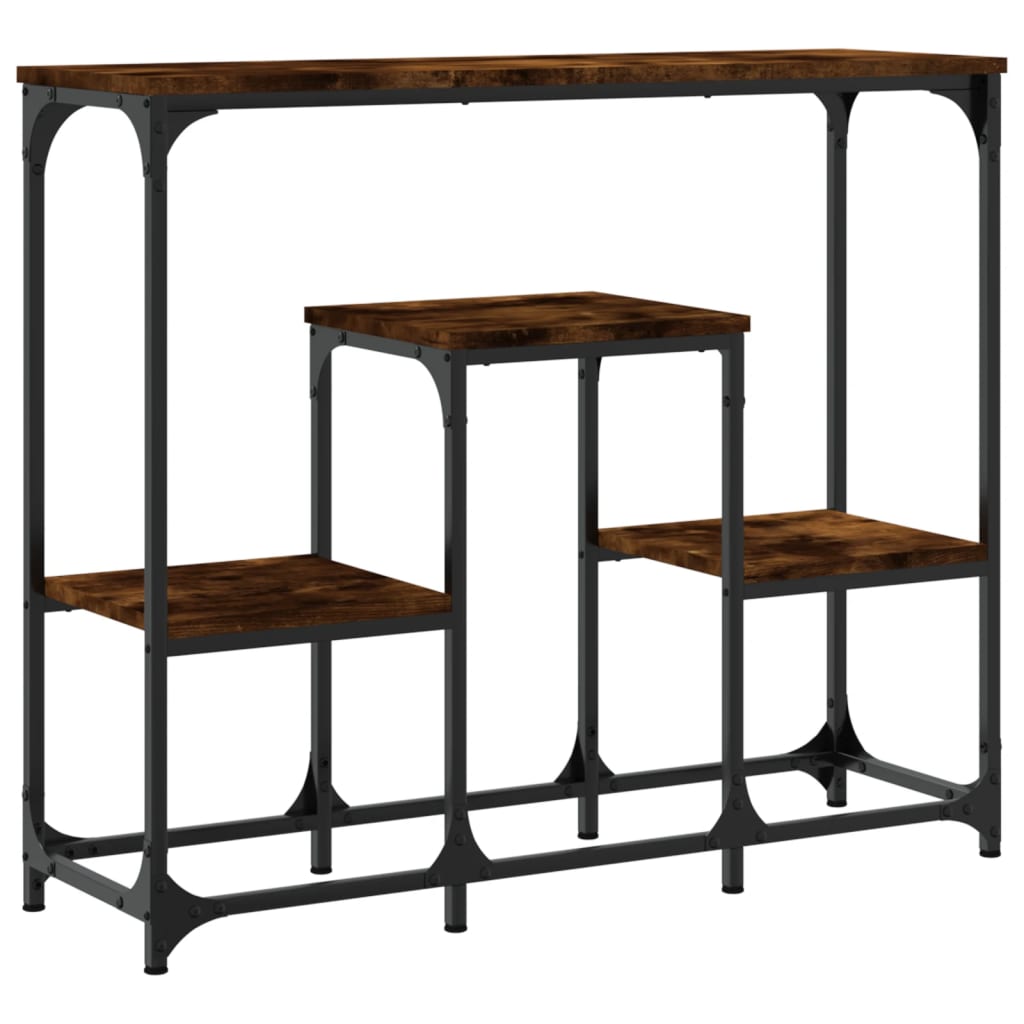 Mesa consola - mesa de entrada 89,5x28x76 cm derivados de madeira carvalho fumado