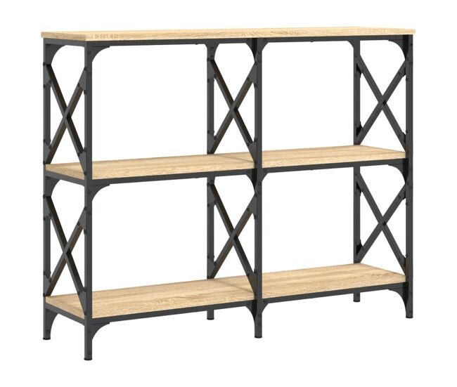 Mesa consola - mesa de entrada 100x28x80,5cm derivados de madeira carvalho sonoma