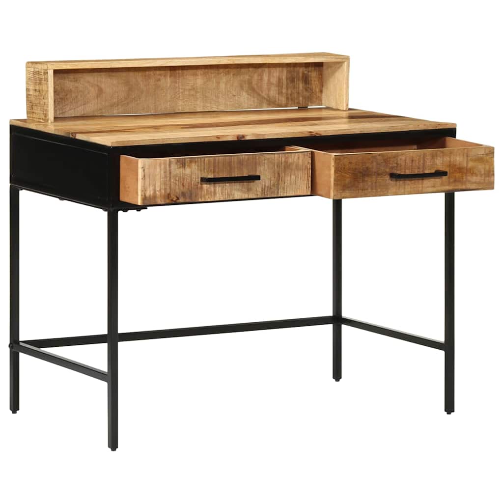 Mesa consola - mesa de entrada castanho 100 x 55 x 75 cm madeira de mangueira maciça