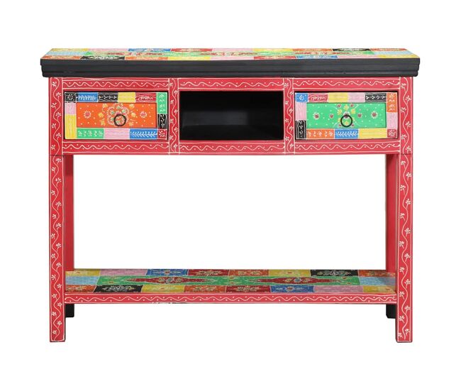 Mesa consola - mesa de entrada com gaveta multicolor 100 x 30 x 75 cm