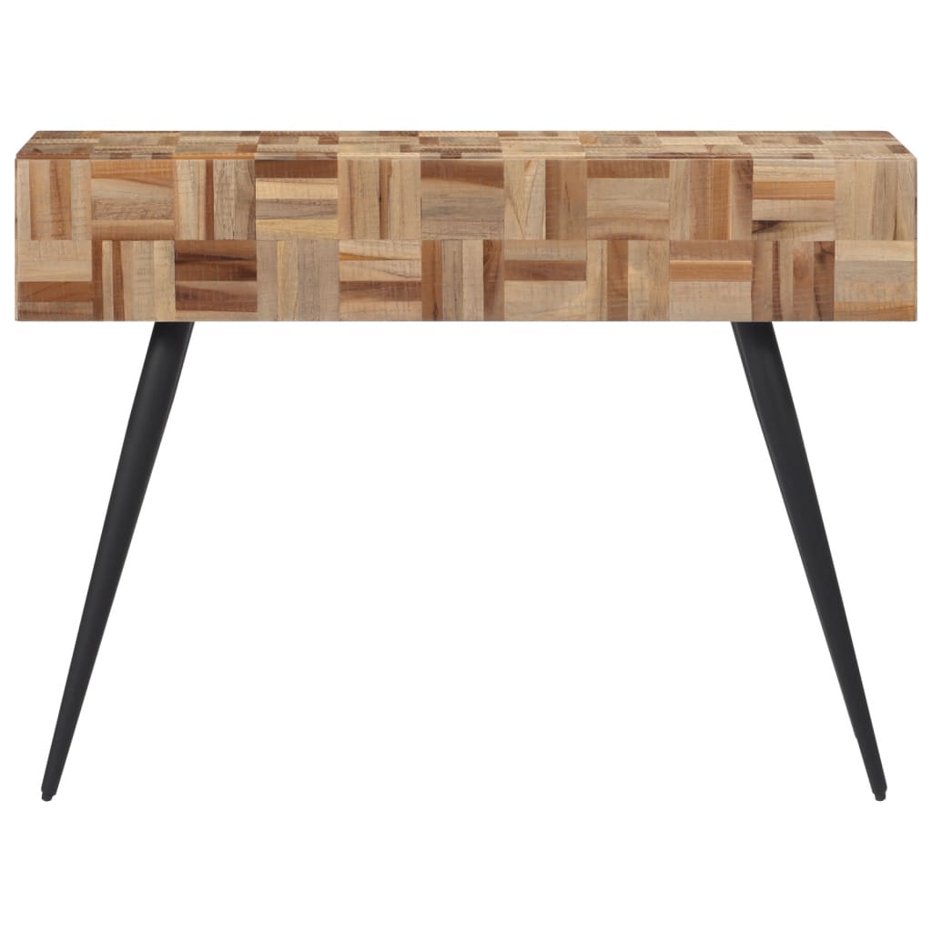 Mesa consola - mesa de entrada 110x34x80 cm madeira de teca recuperada maciça