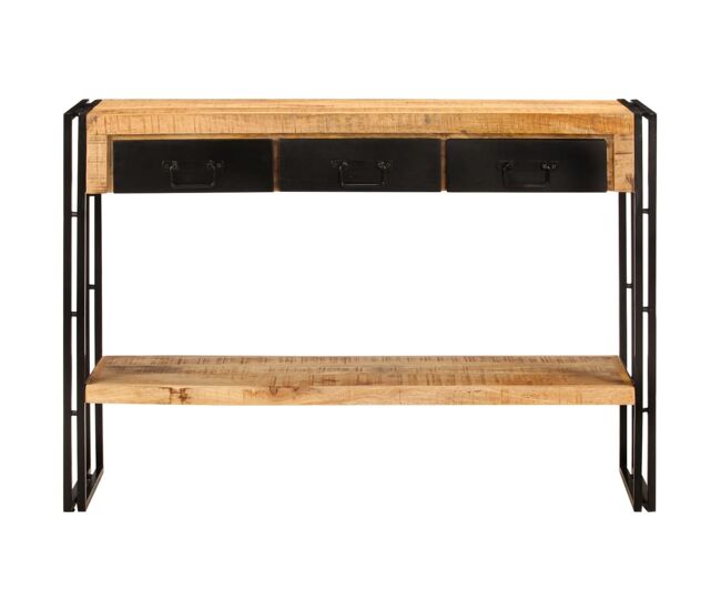 Mesa consola - mesa de entrada 110x30x76 cm madeira de mangueira maciça