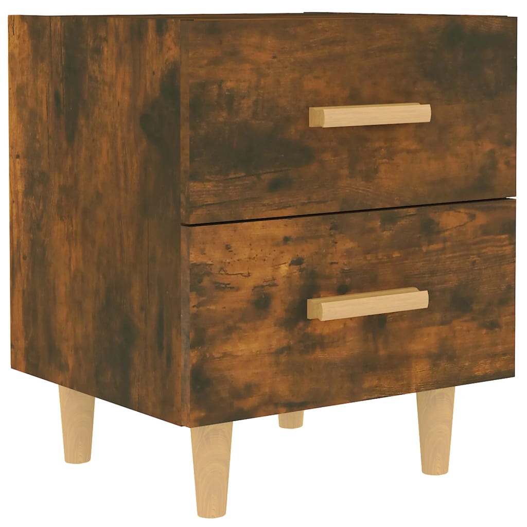 Mesa de cabeceira - mesinha de cabeceira 40x35x47,5 cm carvalho fumado