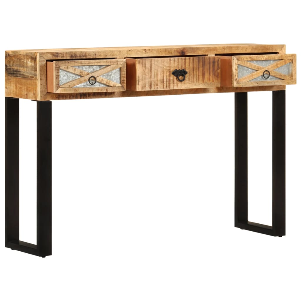 Mesa consola - mesa de entrada 110x30x76 cm madeira de mangueira maciça