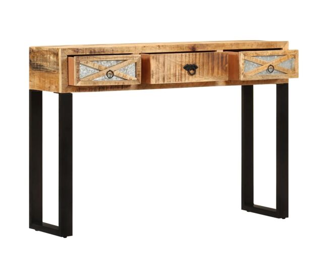 Mesa consola - mesa de entrada 110x30x76 cm madeira de mangueira maciça