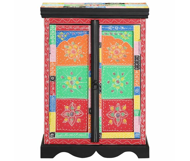 Mesa consola - mesa de entrada multicolor 50 x 30 x 75 cm madeira de mangueira maciça