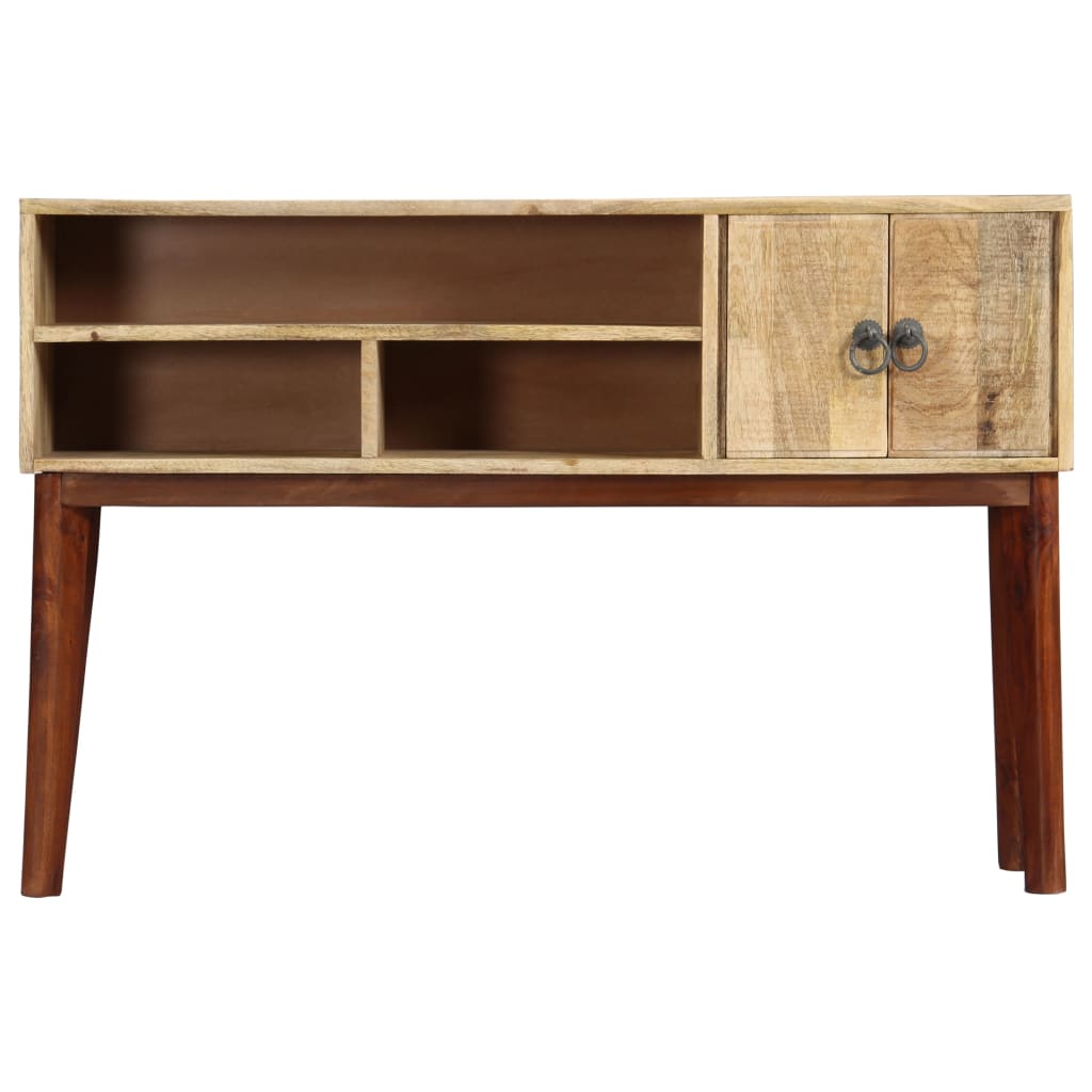 Mesa consola - mesa de entrada 115x30x76 cm madeira de mangueira áspera maciça