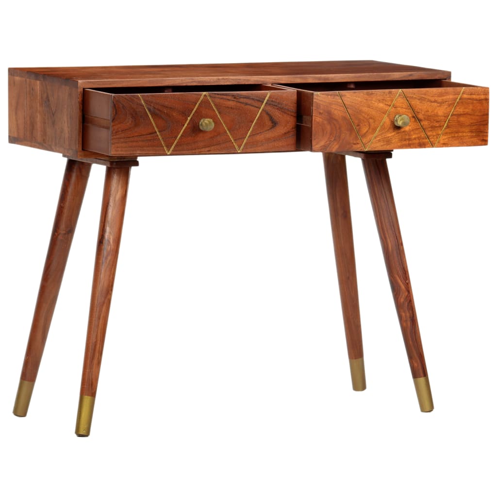 Mesa consola - mesa de entrada 90x35x76 cm madeira de acácia maciça