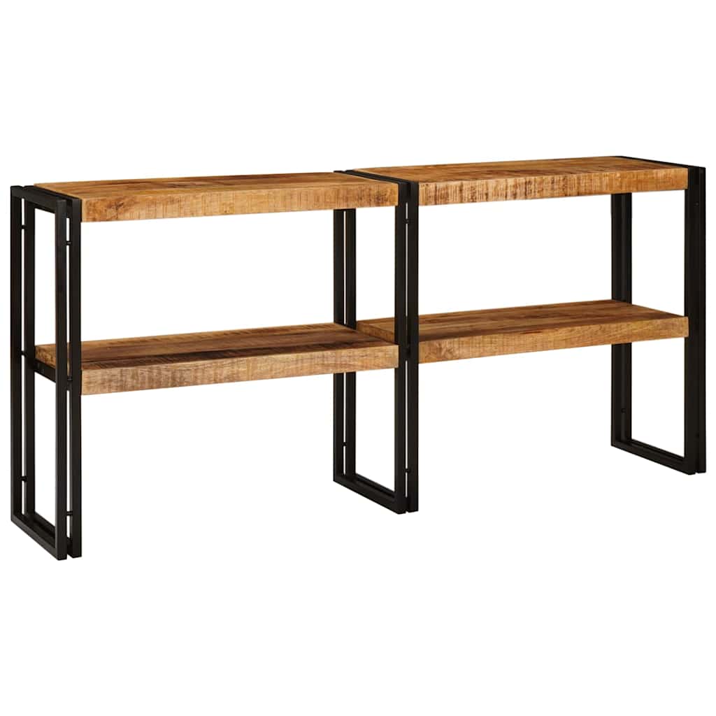 Mesa consola - mesa de entrada castanho 160 x 33 x 75 cm madeira de mangueira maciça