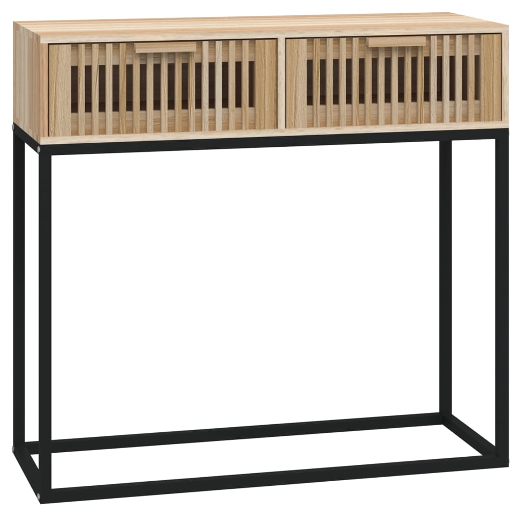 Mesa consola - mesa de entrada 80x30x75 cm derivados de madeira e ferro