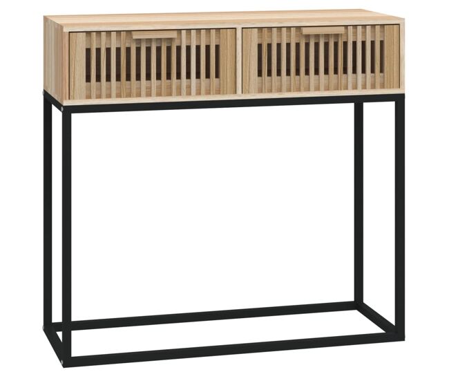 Mesa consola - mesa de entrada 80x30x75 cm derivados de madeira e ferro