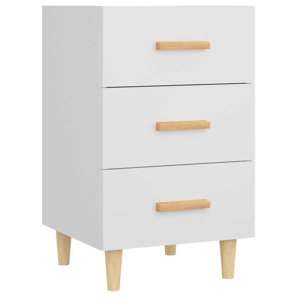 Mesa de cabeceira - mesinha de cabeceira 40x40x66 cm derivados de madeira branco