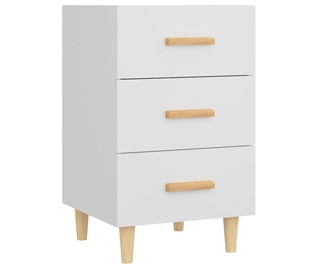 Mesa de cabeceira - mesinha de cabeceira 40x40x66 cm derivados de madeira branco