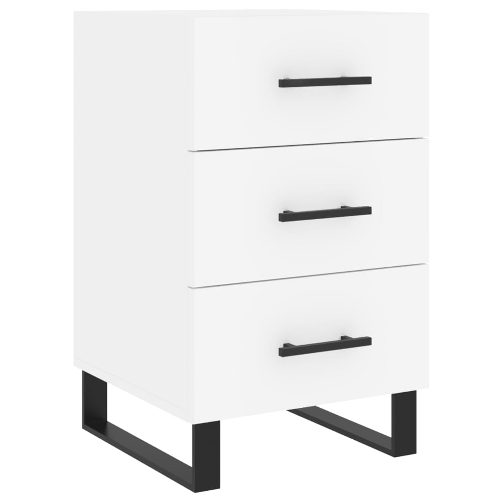 Mesa de cabeceira - mesinha de cabeceira 40x40x66 cm derivados de madeira branco