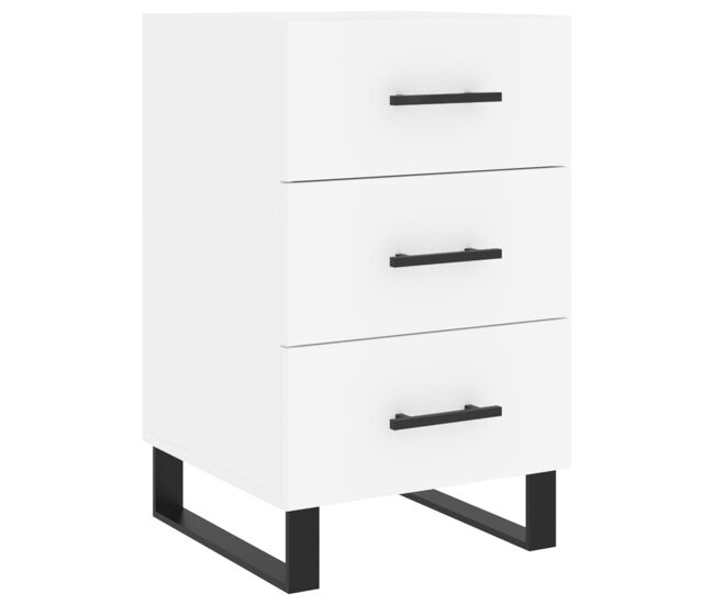 Mesa de cabeceira - mesinha de cabeceira 40x40x66 cm derivados de madeira branco