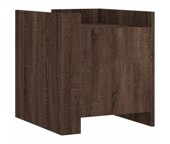 Mesa de cabeceira - mesinha de cabeceira 45x50x50 cm derivados madeira carvalho castanho