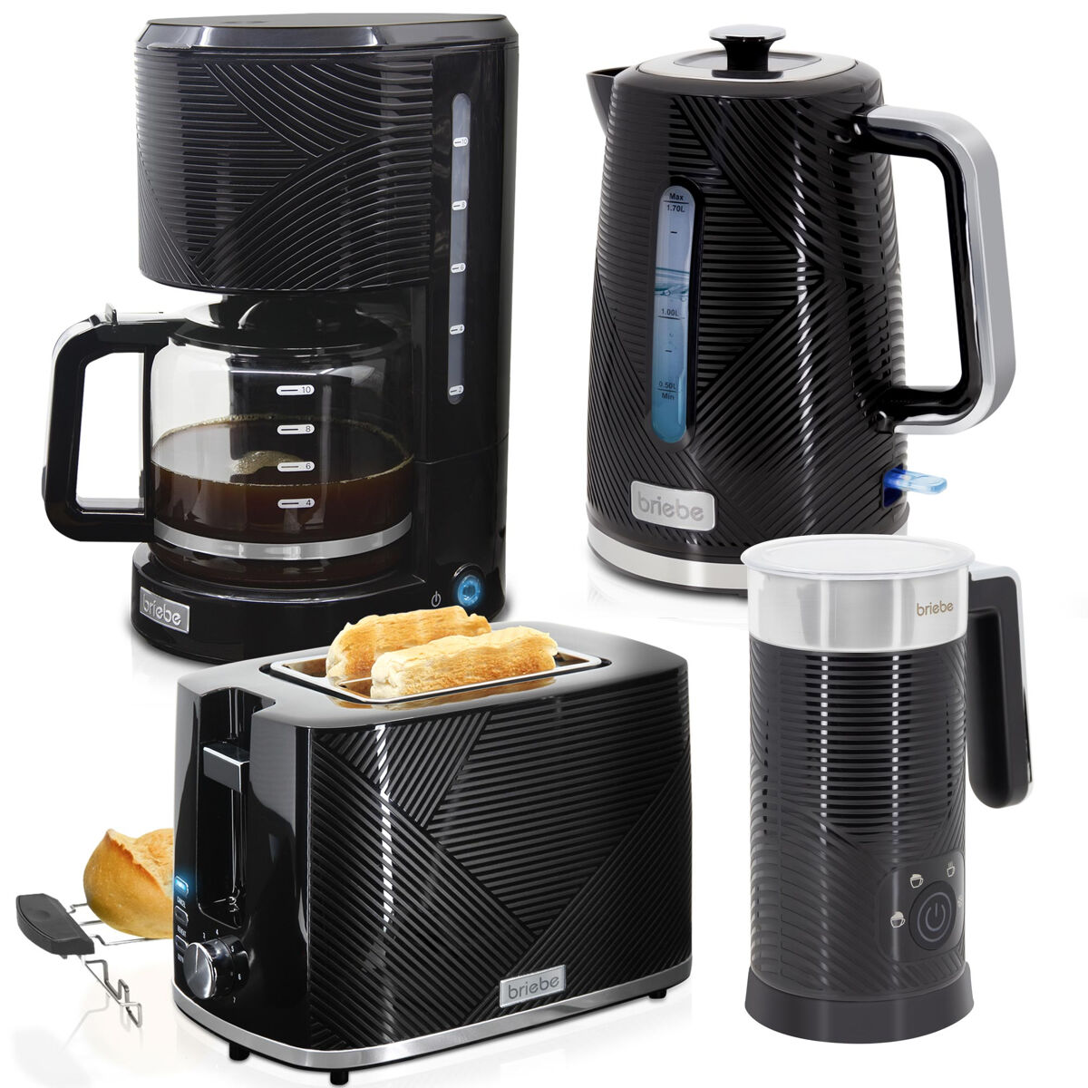 Conjunto pequeno-almoço Briebe SKT1185BLK