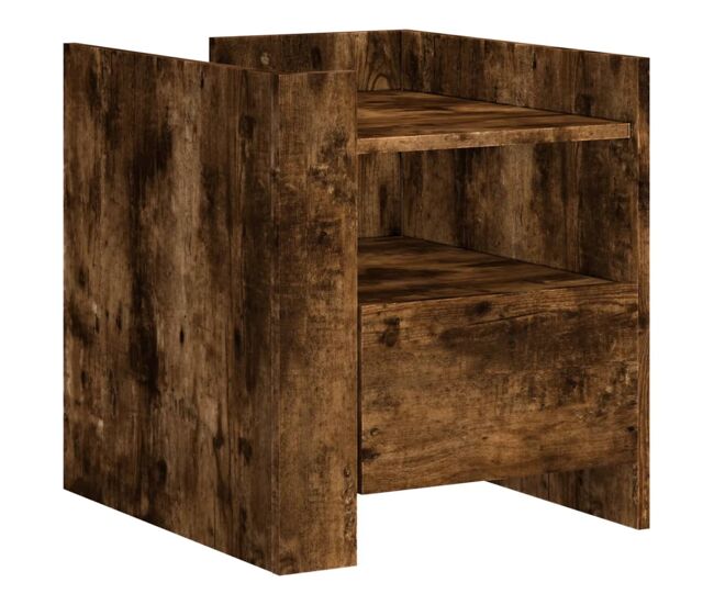 Mesa de cabeceira - mesinha de cabeceira 45x50x50 cm derivados de madeira carvalho fumado
