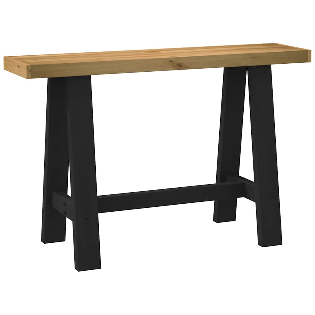 Mesa consola - mesa de entrada pernas em forma de a 120x30x75 cm
