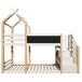 Cama beliche 96x257 Cama beliche 96x257 Natural/ Branco