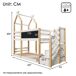 Cama beliche 96x257 Cama beliche 96x257 Natural/ Branco