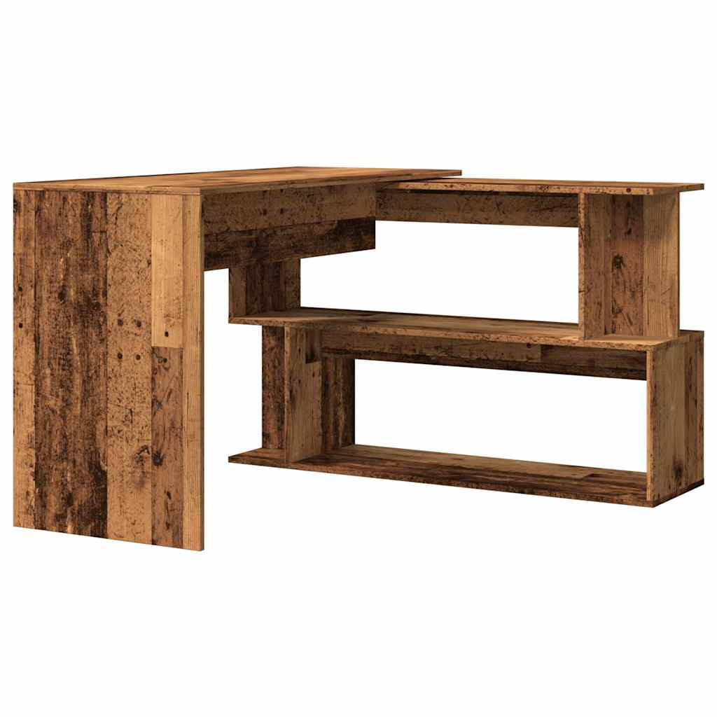Mesa de canto - secretária madeira velha 200,5x50x76 cm madeira engenheirada