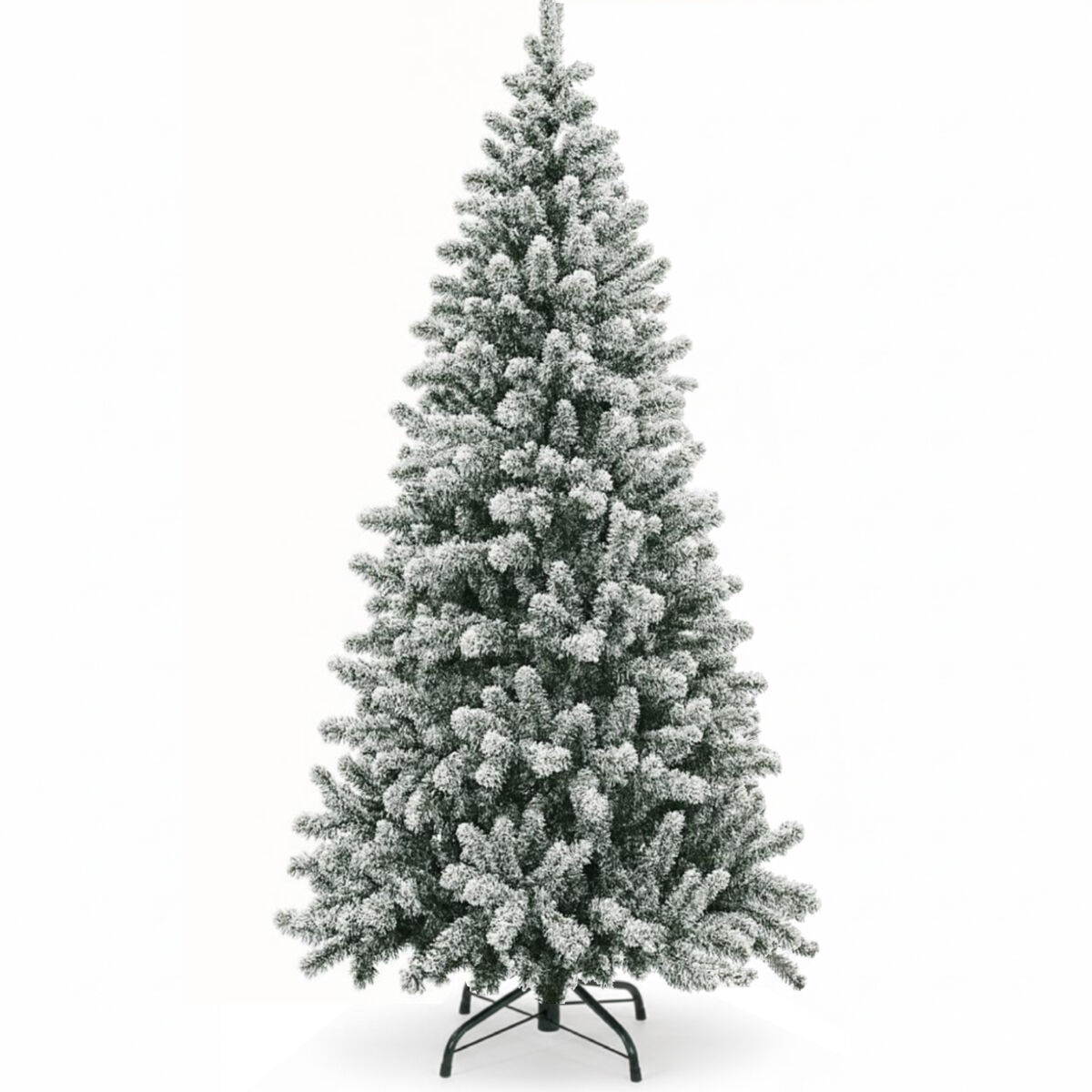 Árvore de Natal artificial luxuosa com neve