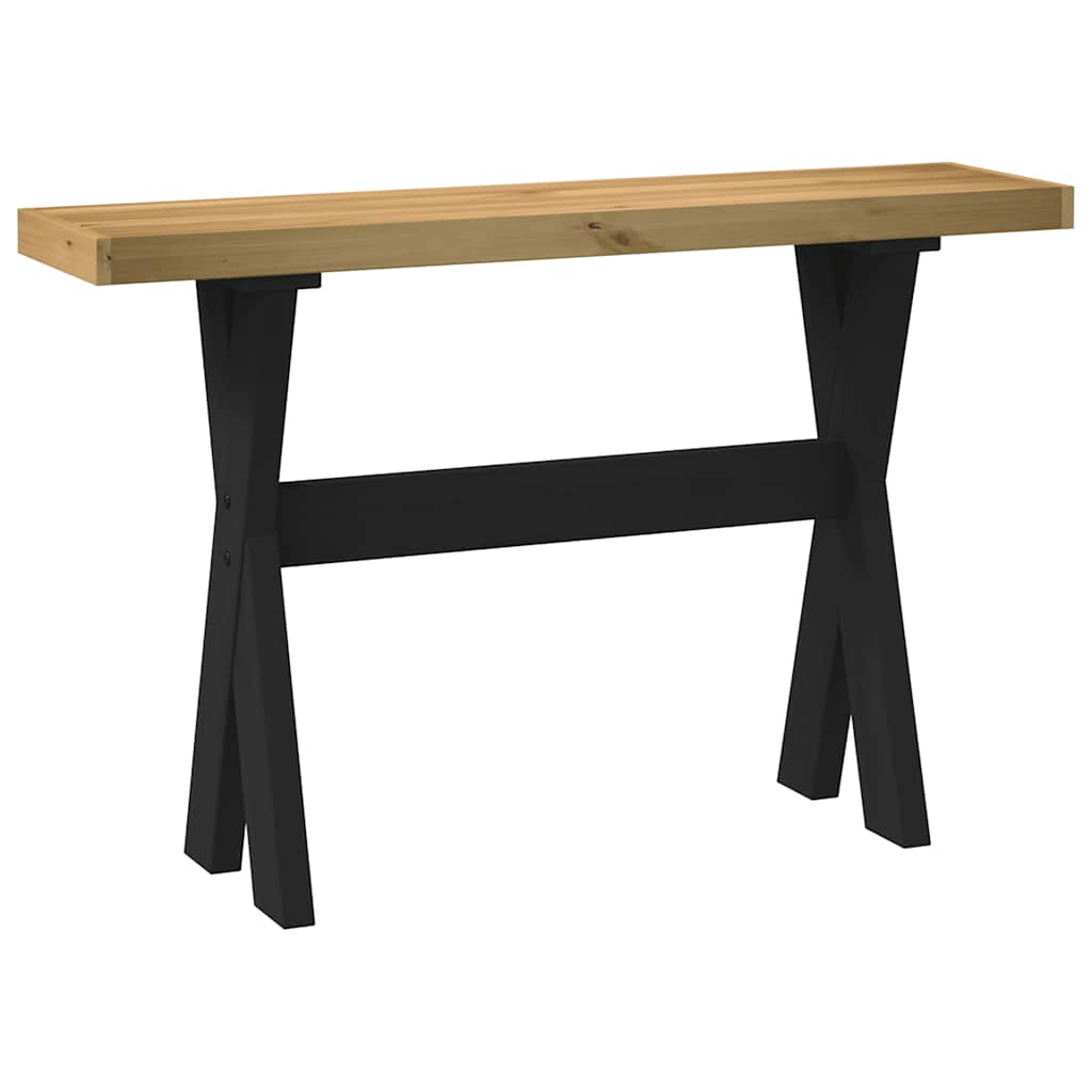 Mesa consola - mesa de entrada pernas em forma de x 120x30x75 cm