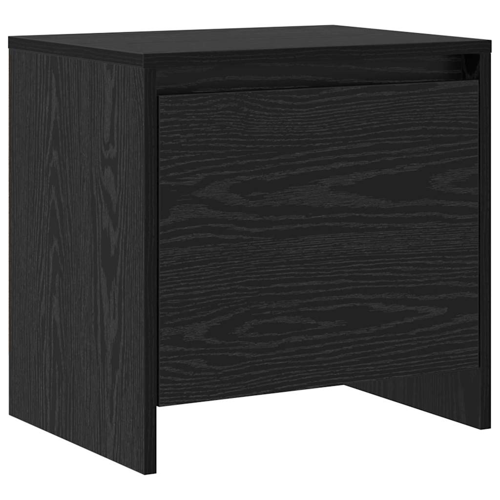 Mesa de cabeceira - mesinha de cabeceira carvalho preto 45 x 34 x 44.5 cm