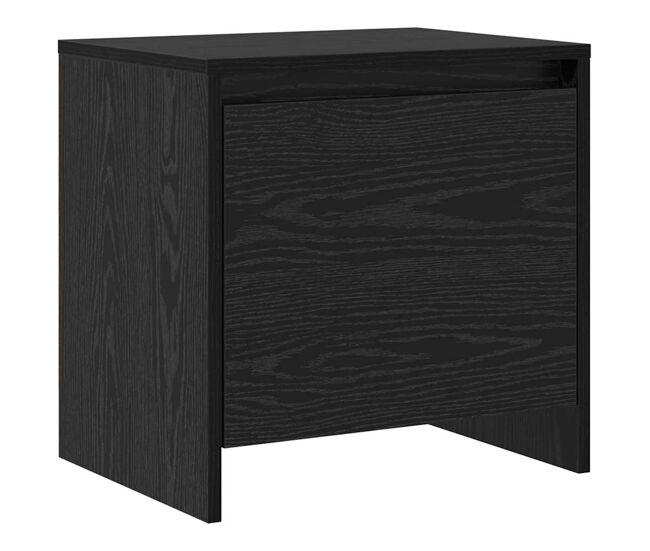 Mesa de cabeceira - mesinha de cabeceira carvalho preto 45 x 34 x 44.5 cm