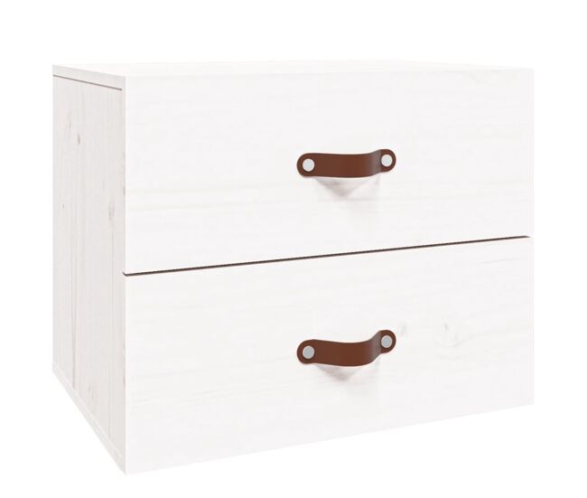 Mesa de cabeceira de parede mesinha de cabeceira - 50x36x40 cm branco