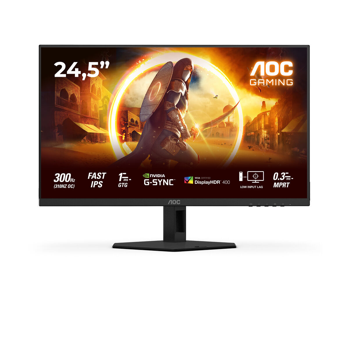 Aoc Monitor Full Hd 24,5" Preto