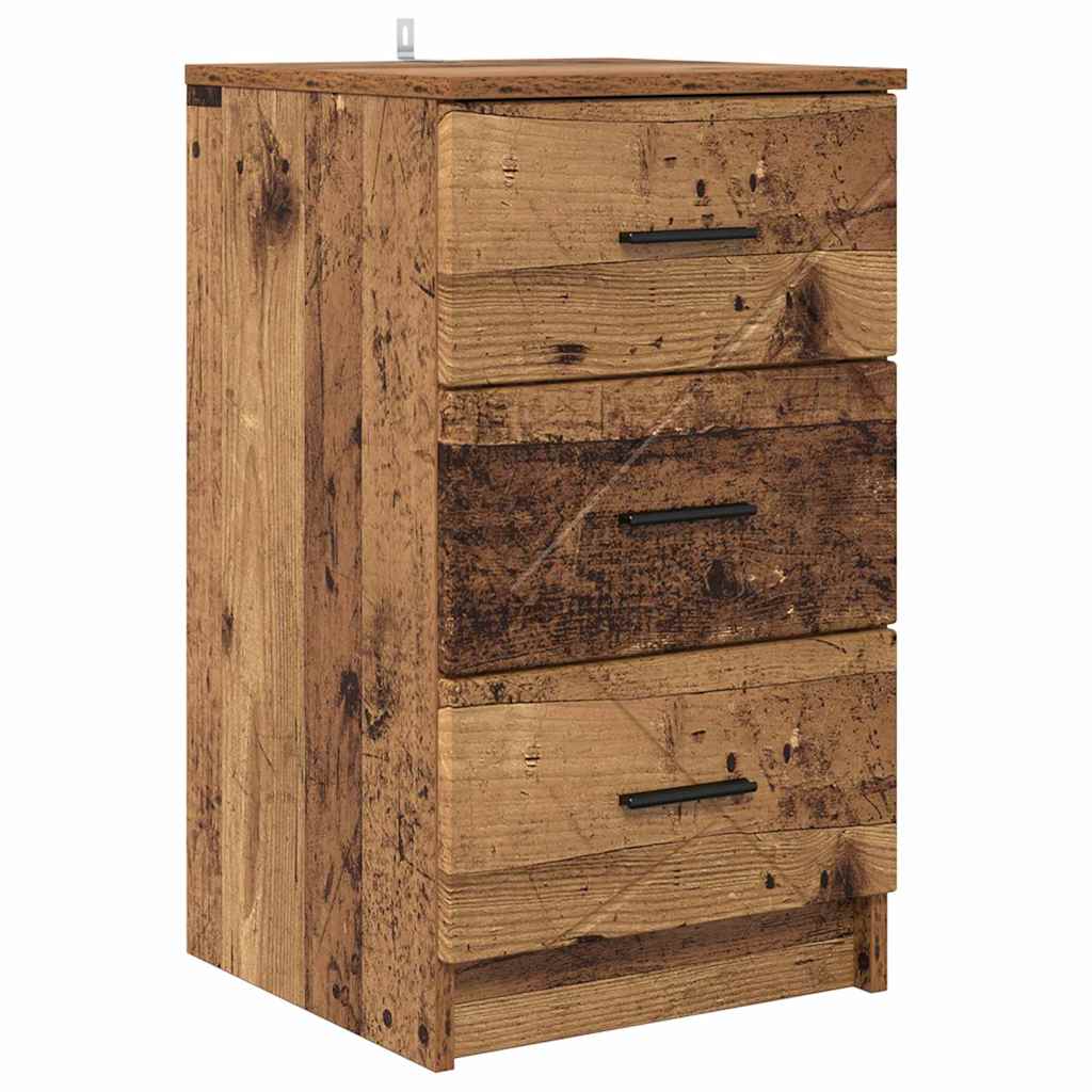 Mesa de cabeceira - mesinha de cabeceira com gaveta madeira antiga 38 x 38 x 66 cm