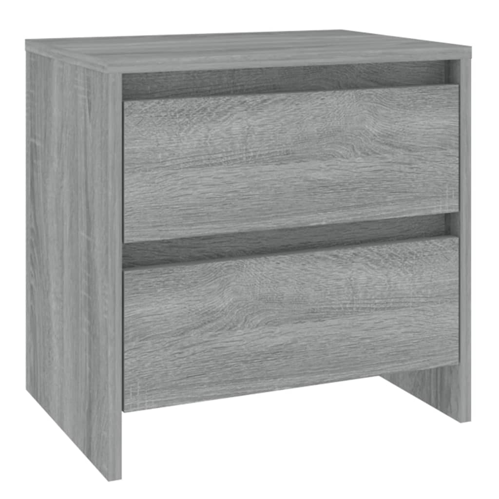 Mesa de cabeceira - mesinha de cabeceira 45x34,5x44,5 cm aglomerado sonoma cinzento
