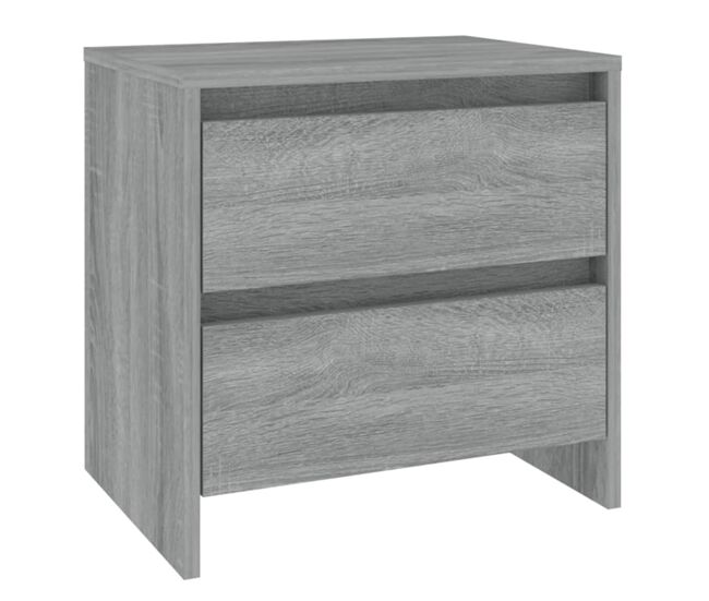Mesa de cabeceira - mesinha de cabeceira 45x34,5x44,5 cm aglomerado sonoma cinzento