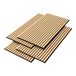 Conjunto de 4x painéis acústicos de parede 3D Vang MDF Conjunto de 4x painéis acústicos de parede 3D Vang MDF Carvalho