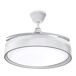 Ventilador de teto com luz Motor DC Ventilador de teto com luz Motor DC Branco