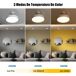 Ventilador de teto com luz Motor DC Ventilador de teto com luz Motor DC Branco