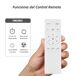 Ventilador de teto com luz Motor DC Ventilador de teto com luz Motor DC Branco