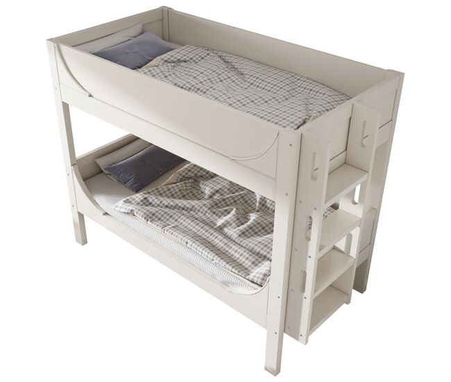 Beliche de madera maciza 90x200cm,branco