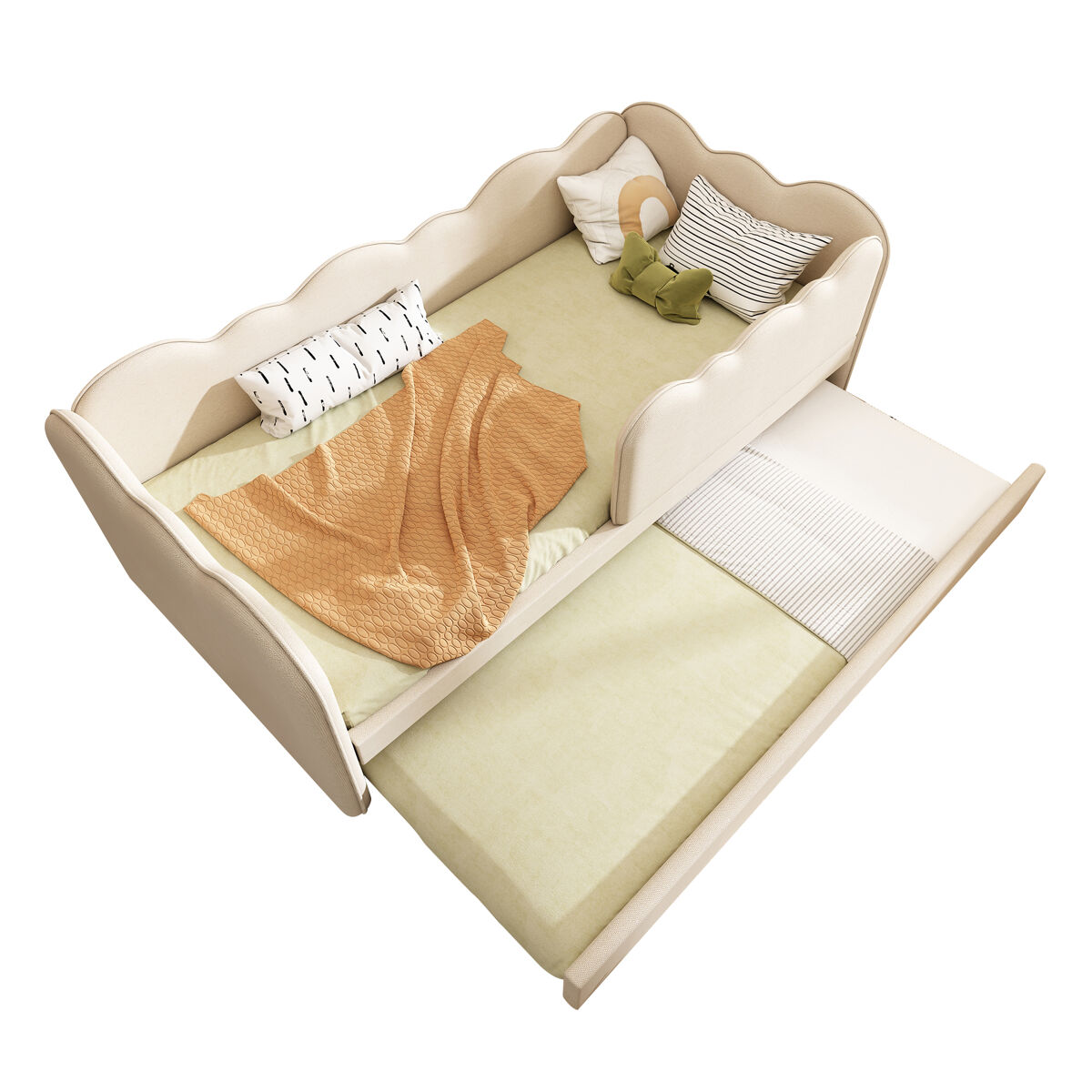 Cama gavetão de linho 99x197
