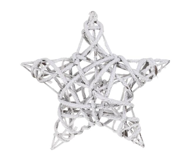 Estrela de natal luminosa well home com 15 leds quentes