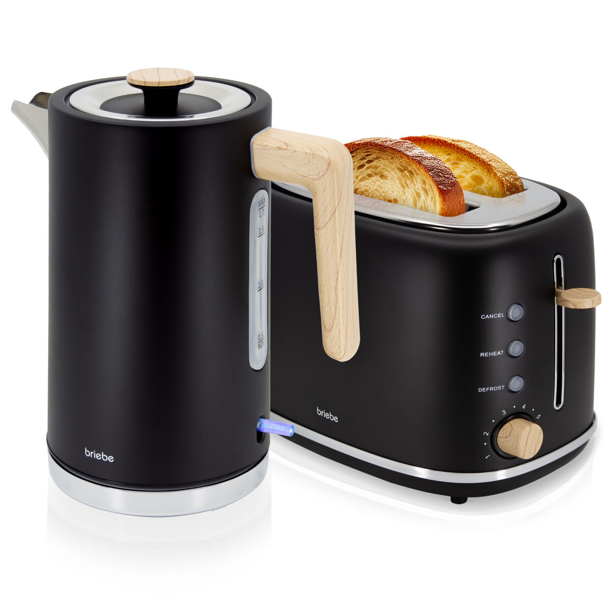 Conjunto pequeno-almoço Briebe SKT1167BLK