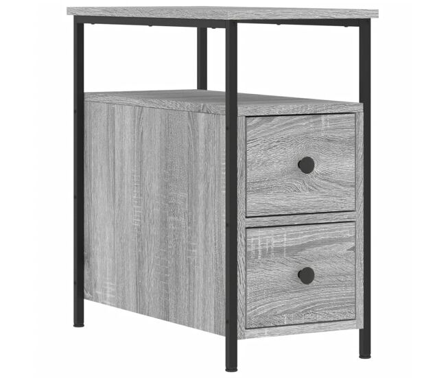 Mesa de cabeceira - mesinha de cabeceira 30x60x60 cm derivados madeira sonoma cinza