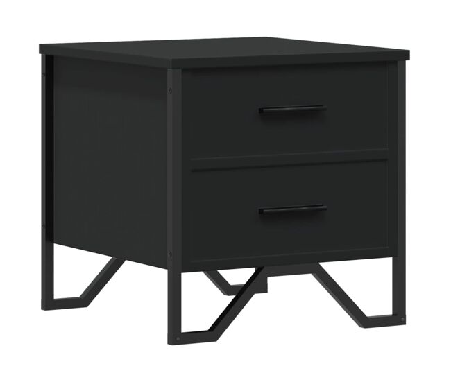 Mesa de cabeceira - mesinha de cabeceira 40x41x40 cm derivados de madeira preto