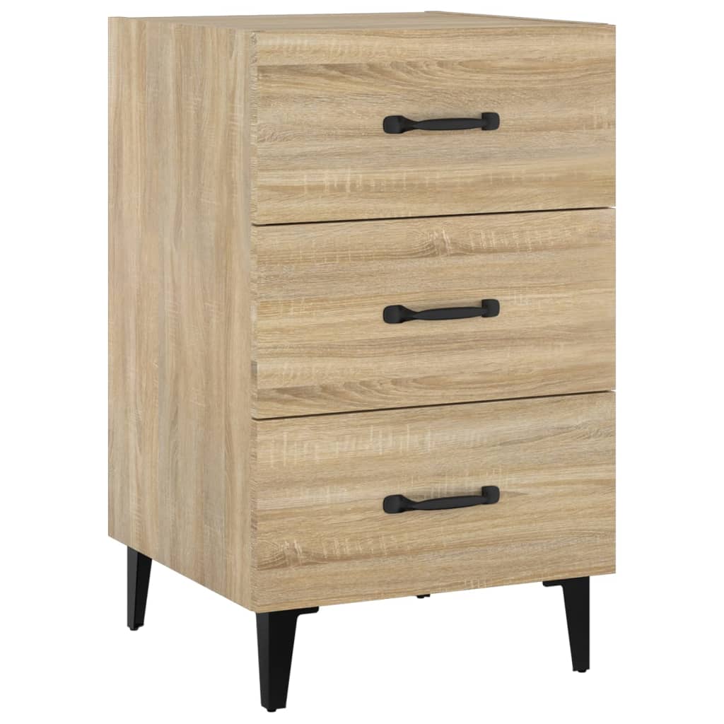 Mesa de cabeceira - mesinha de cabeceira 40x40x66 cm derivados madeira carvalho sonoma
