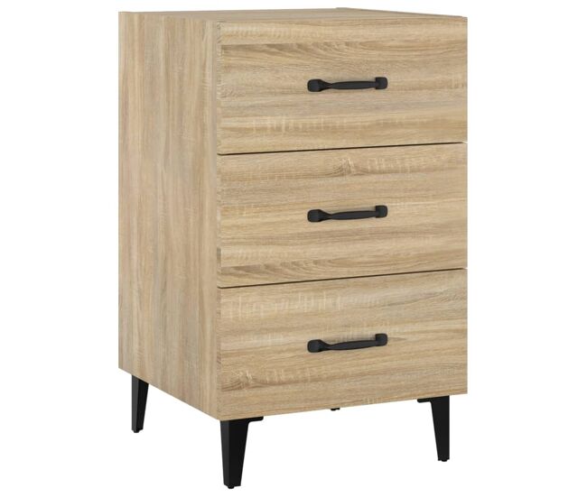 Mesa de cabeceira - mesinha de cabeceira 40x40x66 cm derivados madeira carvalho sonoma