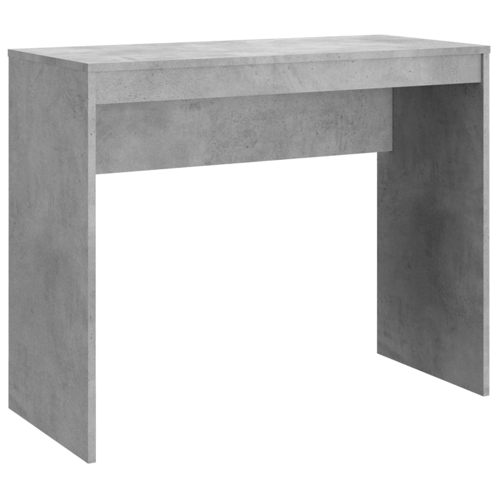 Secretária escrivaninha de computador - 90x40x72 cm derivados de madeira cinza cimento